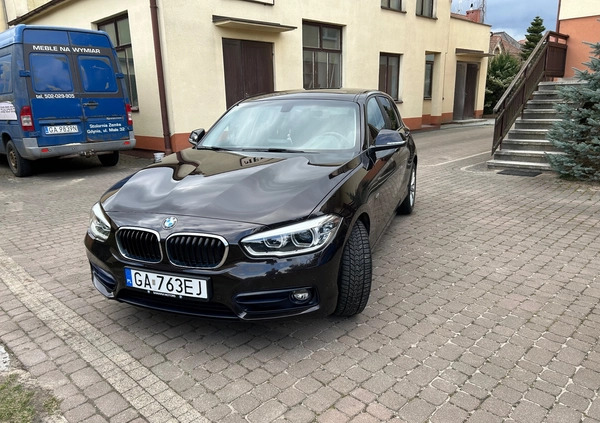 BMW Seria 1 cena 67500 przebieg: 90900, rok produkcji 2017 z Gdynia małe 46